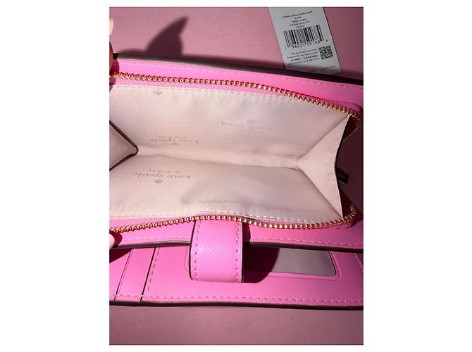 Cartera Kate Spade de Cuero Saffiano Rosa - vista 11