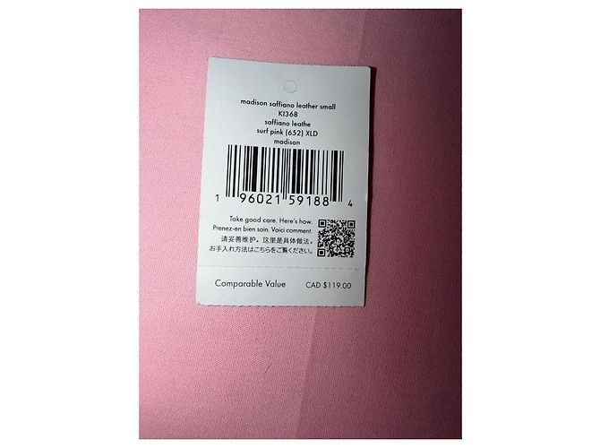 Cartera Kate Spade de Cuero Saffiano Rosa - vista 12