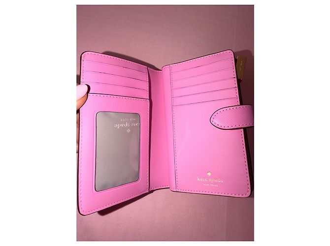 Cartera Kate Spade de Cuero Saffiano Rosa - vista 4