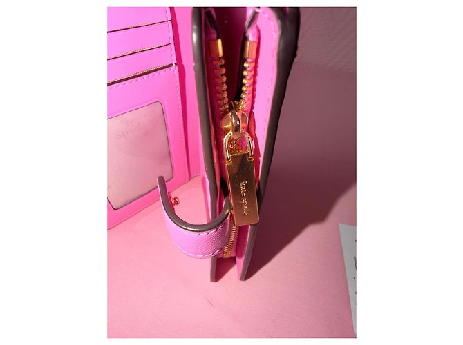 Cartera Kate Spade de Cuero Saffiano Rosa - vista 6