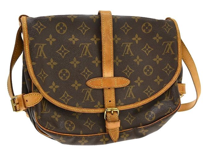 Louis Vuitton Saumur Monogram 30 Marrone - vista 2