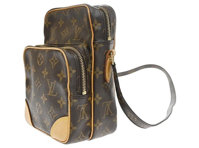 Louis Vuitton Amazone Canvas MM Marrone - vista 3