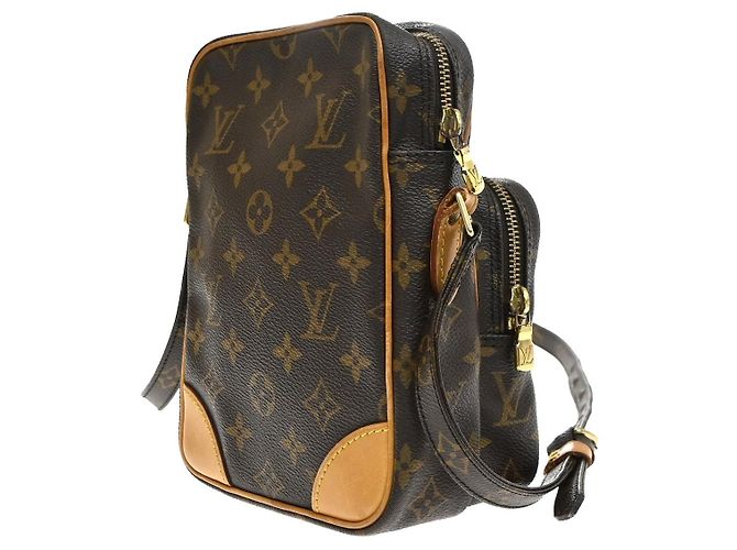 Louis Vuitton Amazone Canvas MM Marrone - vista 4
