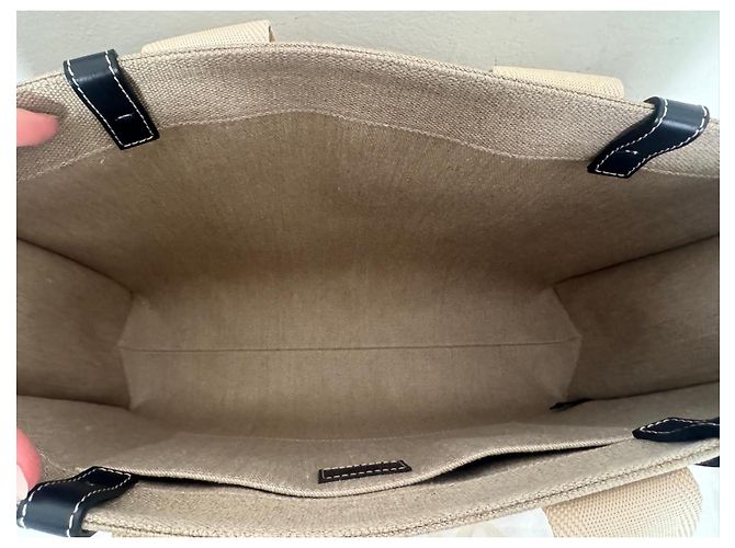 Chloé Borsa tote Chloe Woody in tela Marrone Beige - vista 6