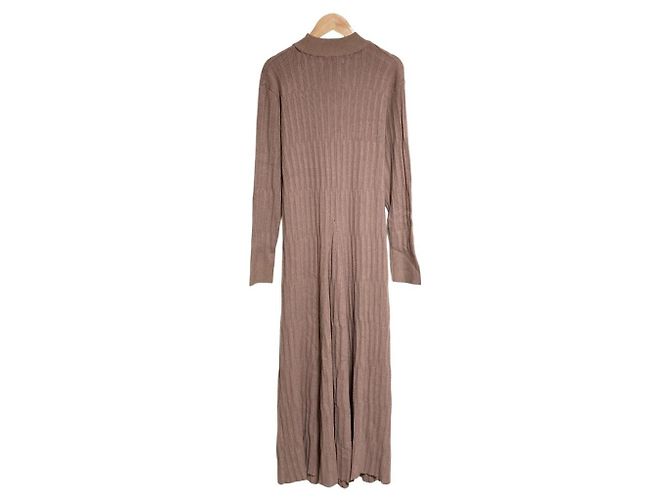 Autre Marque Abito in maglia a coste PRIORITY Beige - vista 2