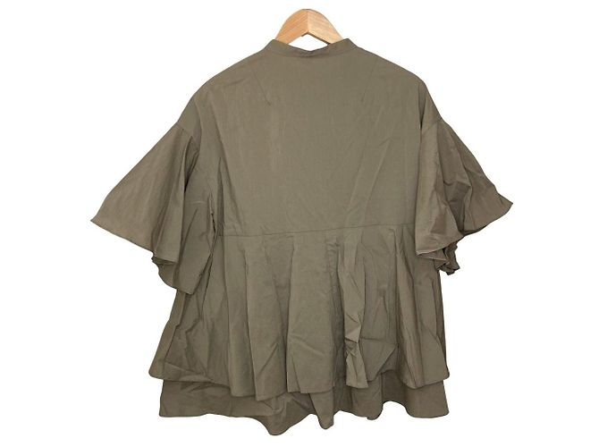 Autre Marque Blusa de algodón a capas IENA Verde Caqui - vista 2