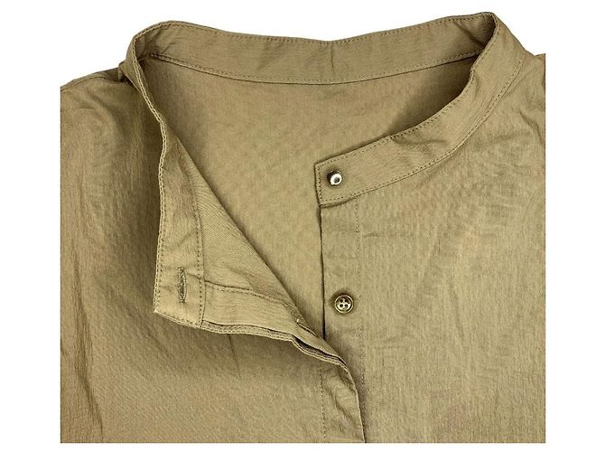 Autre Marque Blusa de algodón a capas IENA Verde Caqui - vista 4