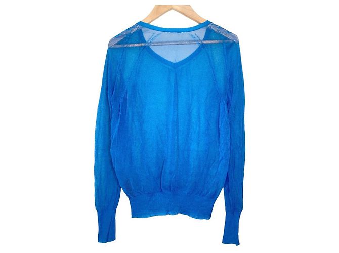 Autre Marque Prenda support surface Power Net V-Neck Knit Azul - vista 2