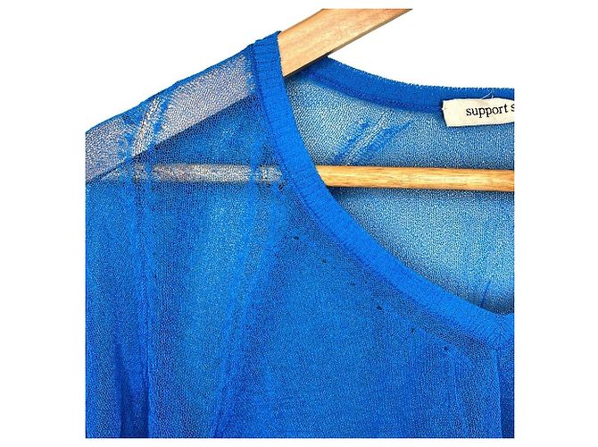 Autre Marque Prenda support surface Power Net V-Neck Knit Azul - vista 4