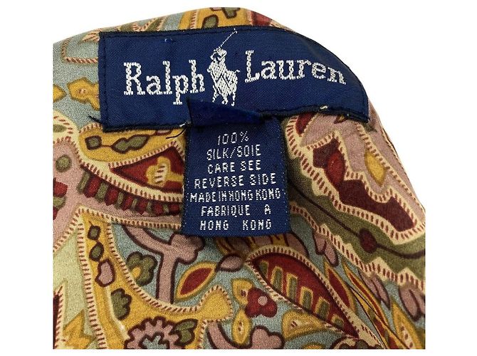 Camicia Aloha in seta Ralph Lauren Multicolore - vista 9