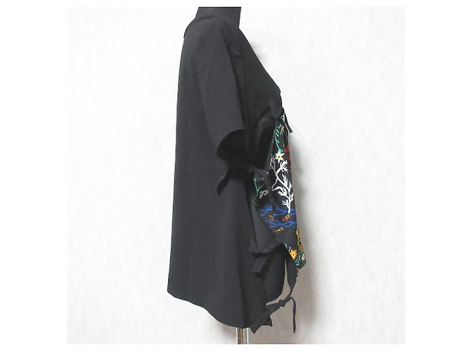Autre Marque Top Docking AKIRANAKA con stampa floreale e cutout Nero - vista 4