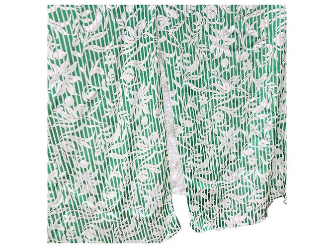maje Asymmetrisches langes Kleid Grün - Ansicht 6