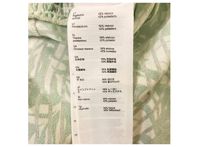 maje Asymmetrisches langes Kleid Grün - Ansicht 7