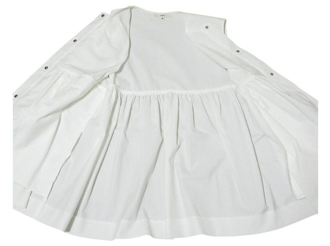 Autre Marque yori Double Cross Rüschen-Gilet Weiß - Ansicht 4