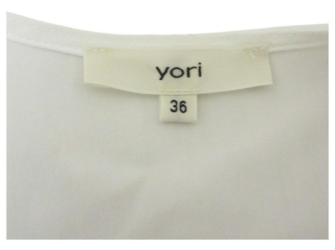 Autre Marque yori Double Cross Rüschen-Gilet Weiß - Ansicht 5