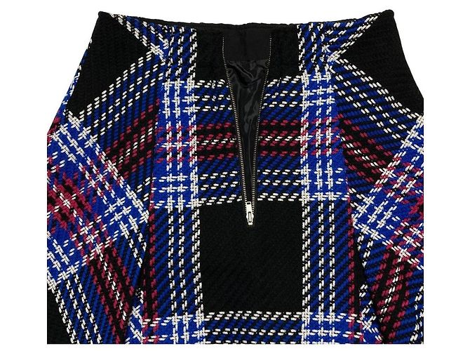Autre Marque Falda acampanada Snidel Tweed Check Negro - vista 3