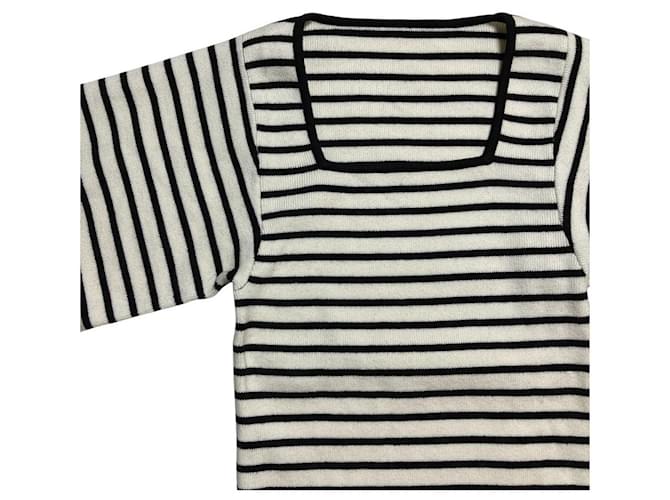 Autre Marque AKTE Strickpullover Schwarz Weiß - Ansicht 3