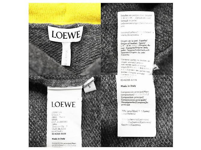 Loewe Strickware aus Wolle und Kaschmir Braun Gelb - Ansicht 10