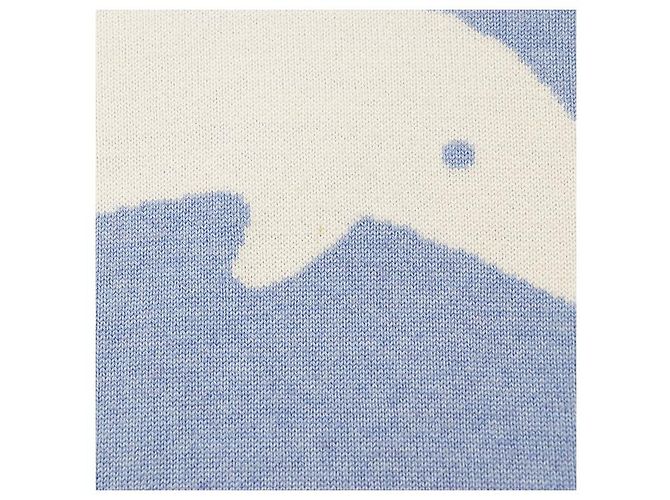 Thom Browne 4BAR Wollpullover mit Delfin-Intarsia Weiß - Ansicht 3