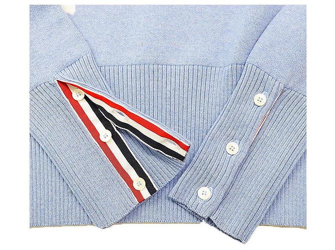 Thom Browne 4BAR Wollpullover mit Delfin-Intarsia Weiß - Ansicht 6