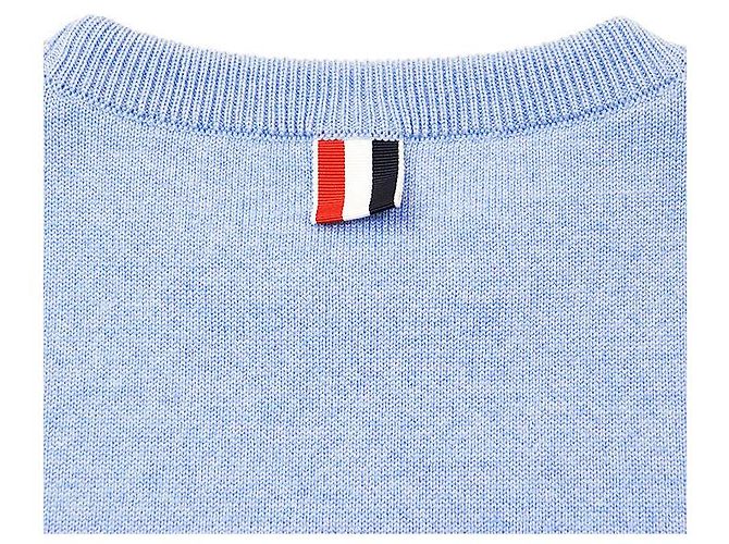Thom Browne 4BAR Wollpullover mit Delfin-Intarsia Weiß - Ansicht 8