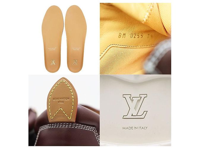 Louis Vuitton LV Remix Monogram Canvas Leather Derby Boots Braun - Ansicht 10