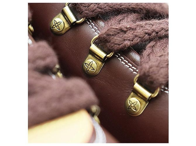 Louis Vuitton LV Remix Monogram Canvas Leather Derby Boots Braun - Ansicht 11