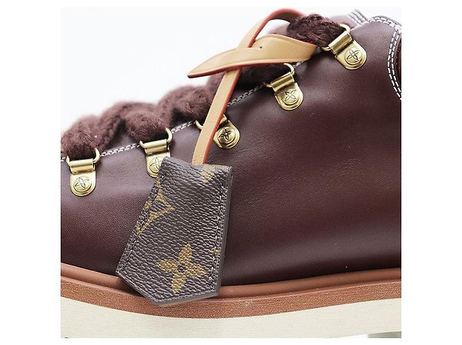 Louis Vuitton LV Remix Monogram Canvas Leather Derby Boots Braun - Ansicht 13