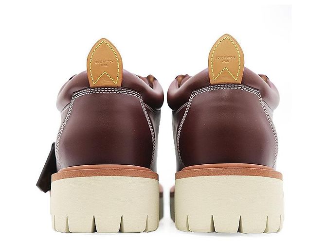 Louis Vuitton LV Remix Monogram Canvas Leather Derby Boots Braun - Ansicht 7