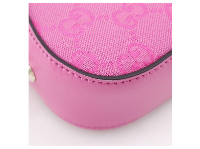 Borsa a tracolla mini Gucci Moon Side in tela GG Rosa - vista 4