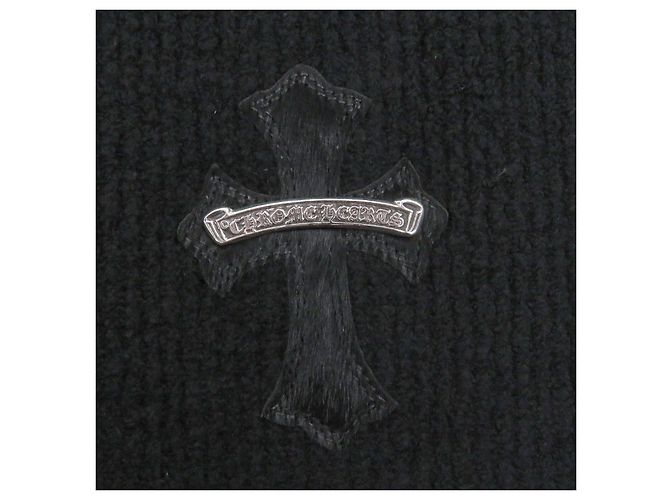 Chrome Hearts TAKE THE CANNOLI Harako Cross Patch Strickware aus Baumwolle und Nylon Schwarz - Ansicht 8