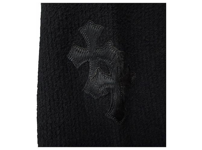 Chrome Hearts TAKE THE CANNOLI Harako Cross Patch Strickware aus Baumwolle und Nylon Schwarz - Ansicht 9