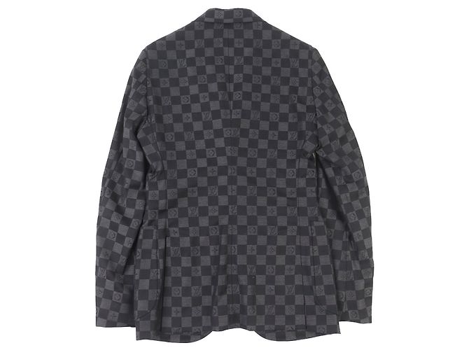 Chaqueta Louis Vuitton Damier Napolitana Castaño Negro - vista 2