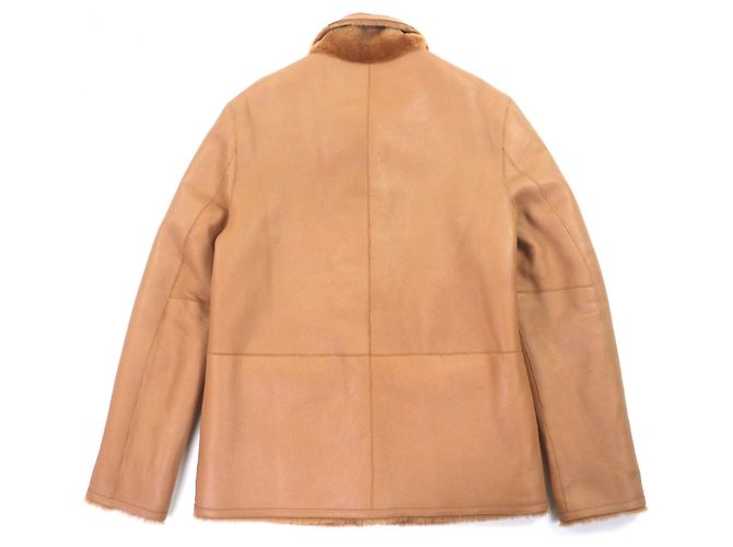 Autre Marque DESA 1972 Lammfelljacke Braun - Ansicht 4