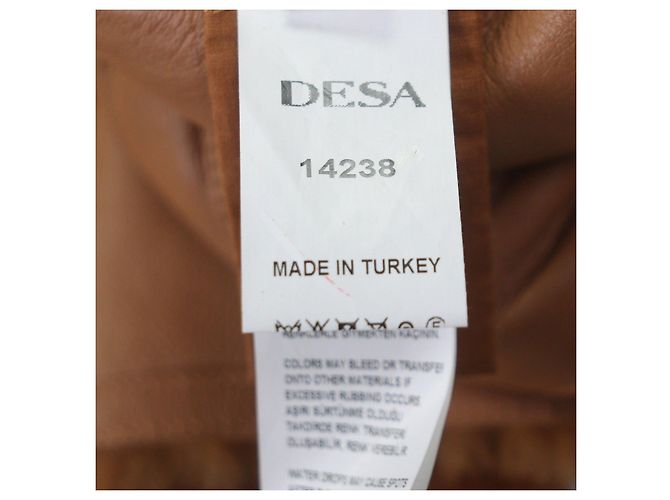 Autre Marque DESA 1972 Lammfelljacke Braun - Ansicht 9