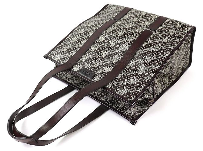 Borsa Tote Berluti Cava de Voyage Toile Malbeuf Bronzo - vista 4