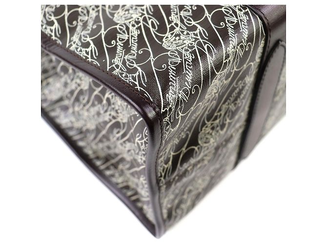 Borsa Tote Berluti Cava de Voyage Toile Malbeuf Bronzo - vista 6