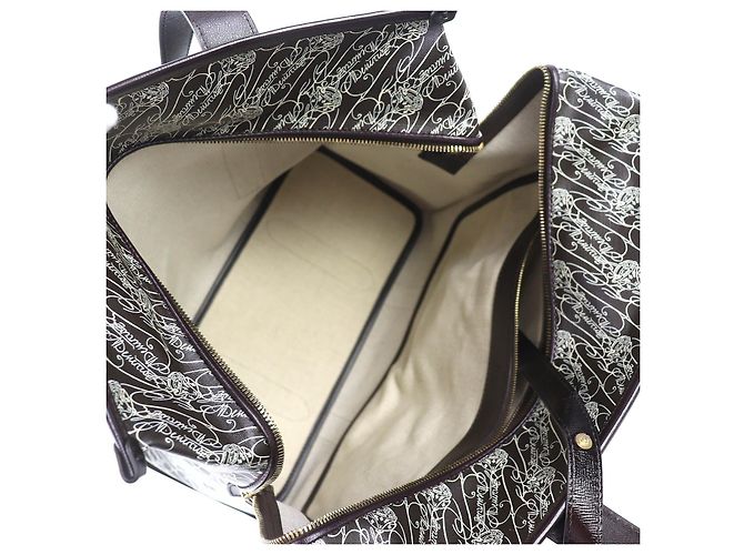 Borsa Tote Berluti Cava de Voyage Toile Malbeuf Bronzo - vista 8