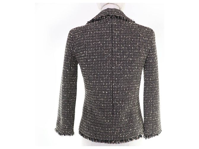 Chaqueta de tweed Chanel Castaño - vista 3