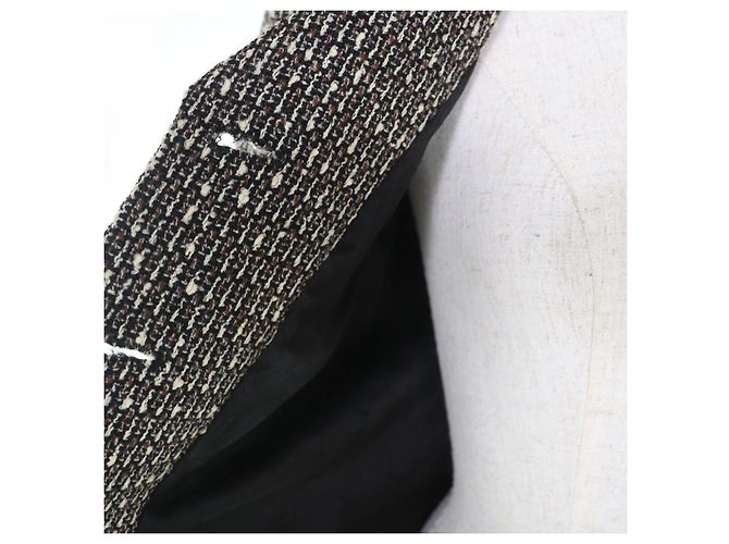 Chaqueta de tweed Chanel Castaño - vista 5