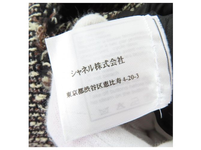 Chaqueta de tweed Chanel Castaño - vista 9