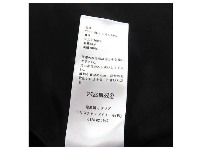 Chaqueta de lana Christian Dior Negro - vista 9