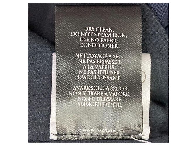 Autre Marque Falda larga de encaje plisada rokh Azul Azul marino - vista 10