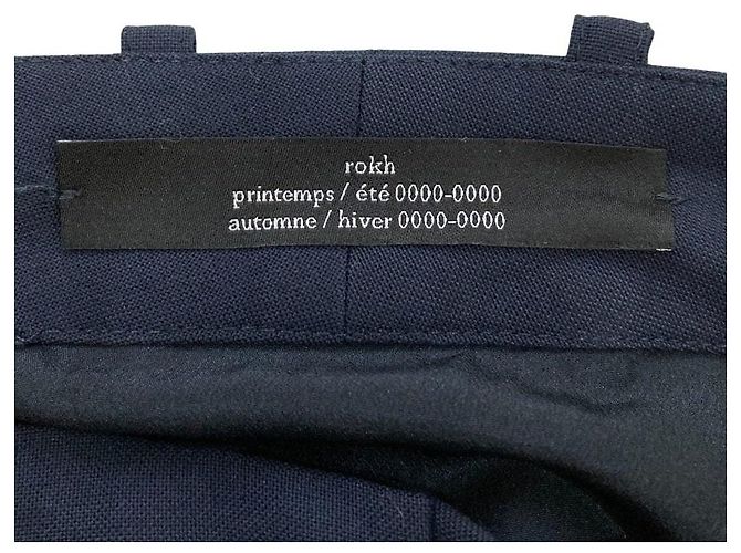 Autre Marque Falda larga de encaje plisada rokh Azul Azul marino - vista 6