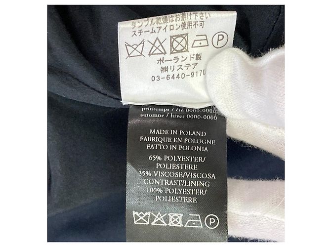 Autre Marque Falda larga de encaje plisada rokh Azul Azul marino - vista 9