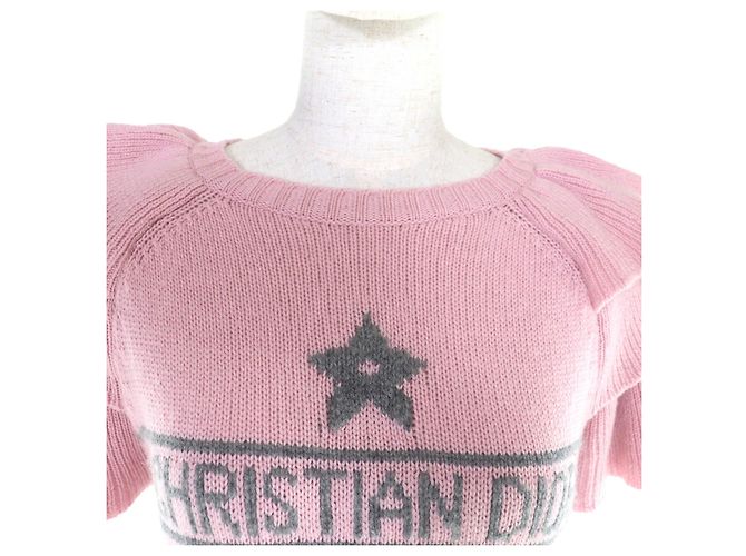Christian Dior Kaschmir-Stricktop Pink - Ansicht 4