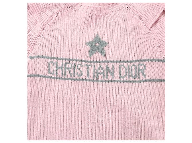 Christian Dior Kaschmir-Stricktop Pink - Ansicht 5