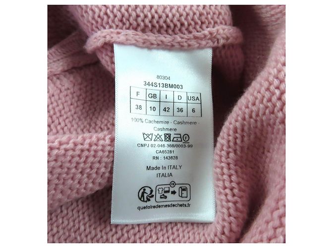 Christian Dior Kaschmir-Stricktop Pink - Ansicht 7