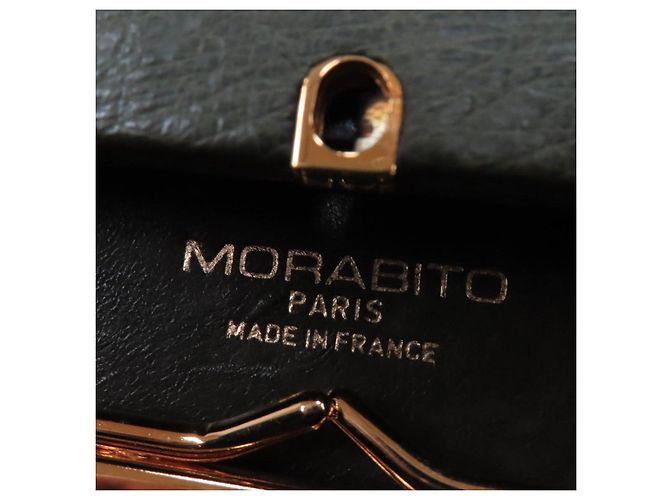Autre Marque Borsa MORABITO Vendome in struzzo Verde - vista 9