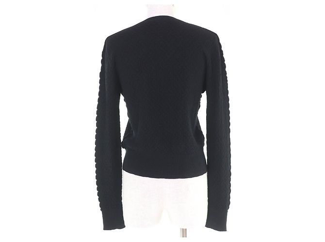 Jersey de cachemira Chanel COCO Mark Negro - vista 3